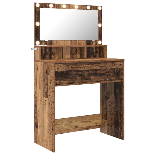 Soveværelsessminkeborde Gammelt træ 80 x 39,6 x 135 cm
