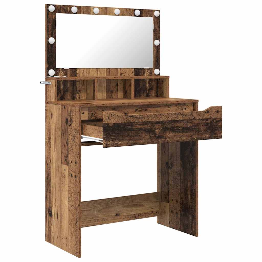 Soveværelsessminkeborde Gammelt træ 80 x 39,6 x 135 cm