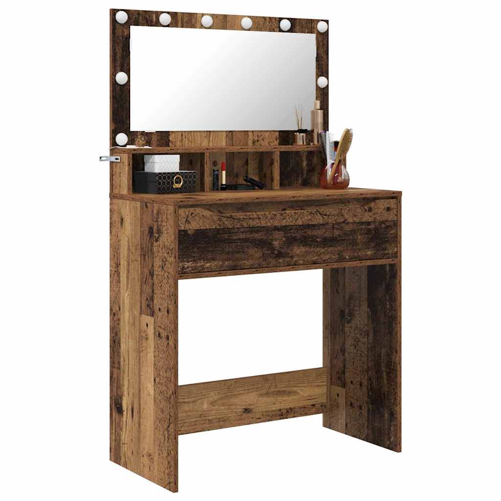 Soveværelsessminkeborde Gammelt træ 80 x 39,6 x 135 cm