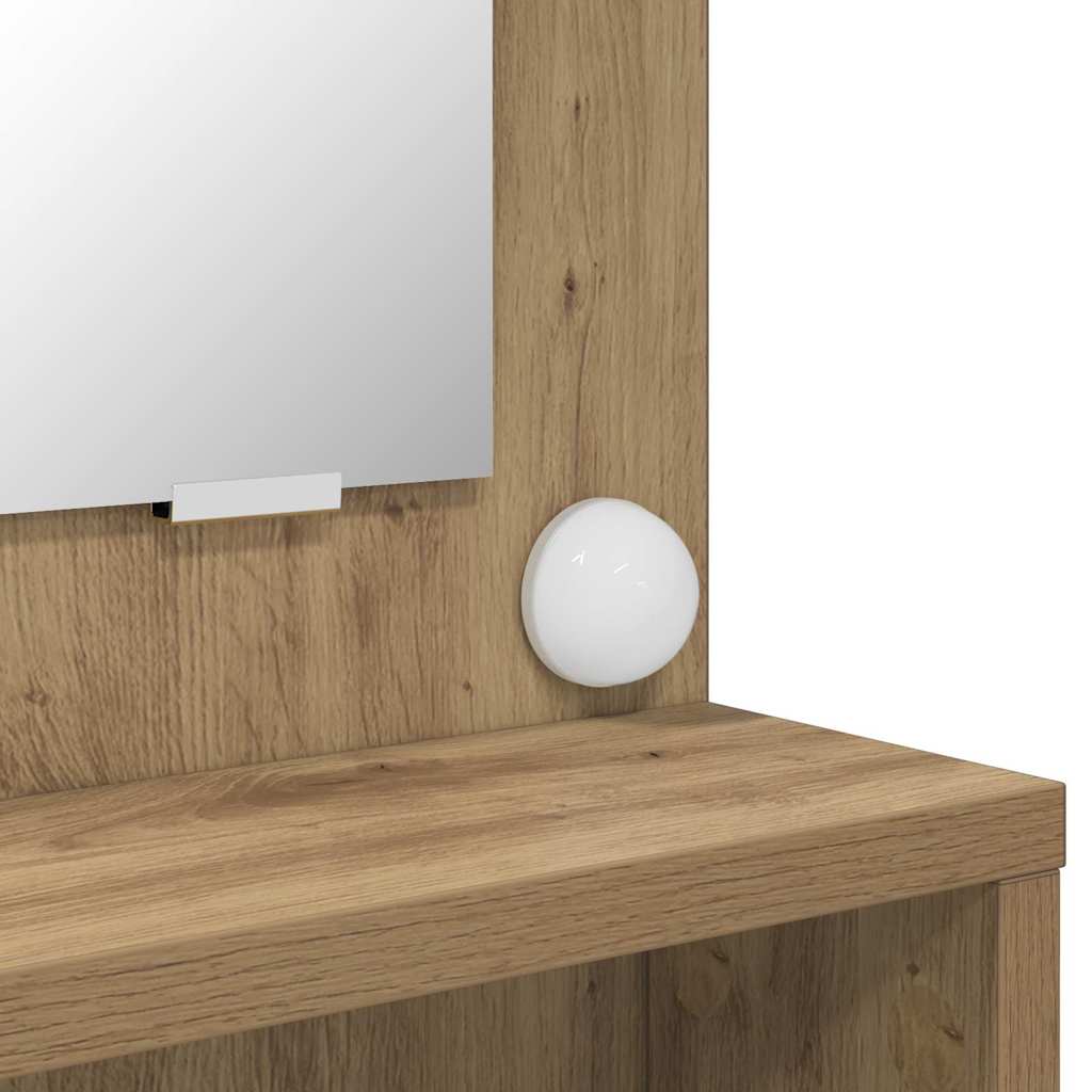 Soveværelsessminkeborde Artisan Egetræ 80 x 39,6 x 135 cm