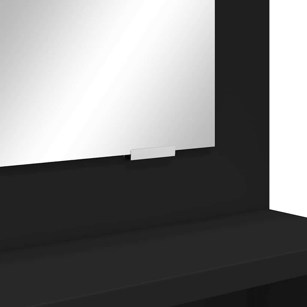 Soveværelsessminkeborde Sort 80 x 39,6 x 135 cm Konstrueret træ