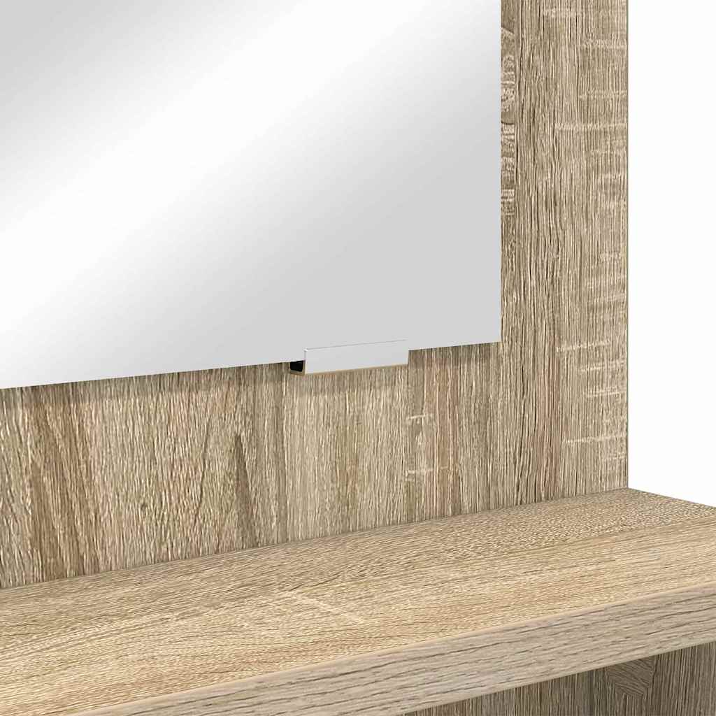 Soveværelsessminkeborde med skuffe Sonoma eg 80 x 39,6 x 135 cm