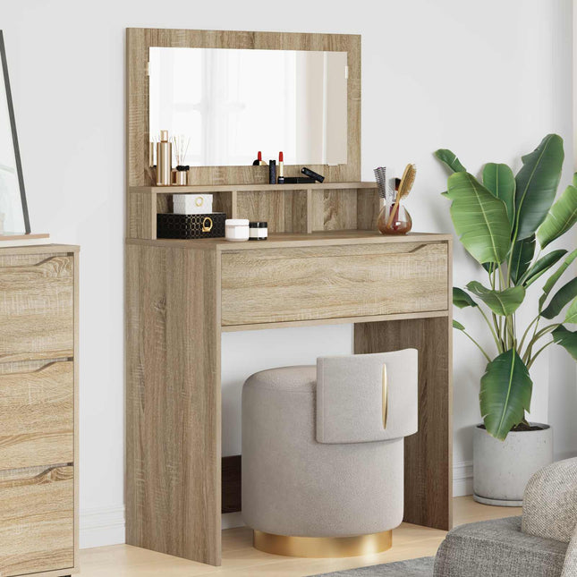 Soveværelsessminkeborde Sonoma eg 80 x 39,6 x 135 cm