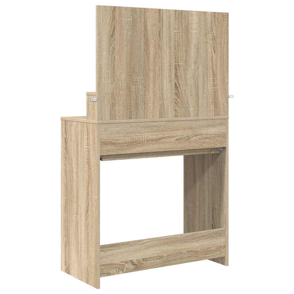 Soveværelsessminkeborde med skuffe Sonoma eg 80 x 39,6 x 135 cm