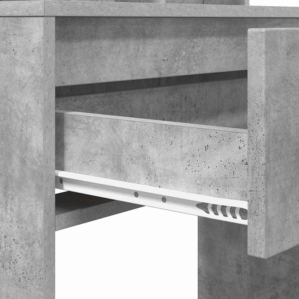 Soveværelsessminkeborde med skuffe Beton Grå 80 x 39,6 x 135 cm