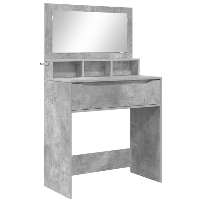 Soveværelsessminkeborde Beton Grå 80 x 39,6 x 135 cm