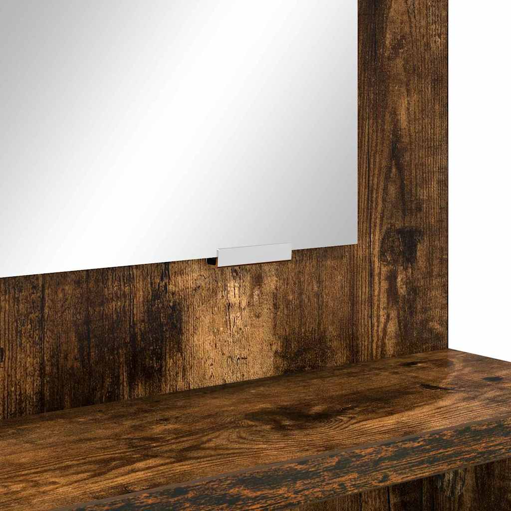 Soveværelsessminkeborde med skuffe Røget eg 80 x 39,6 x 135 cm