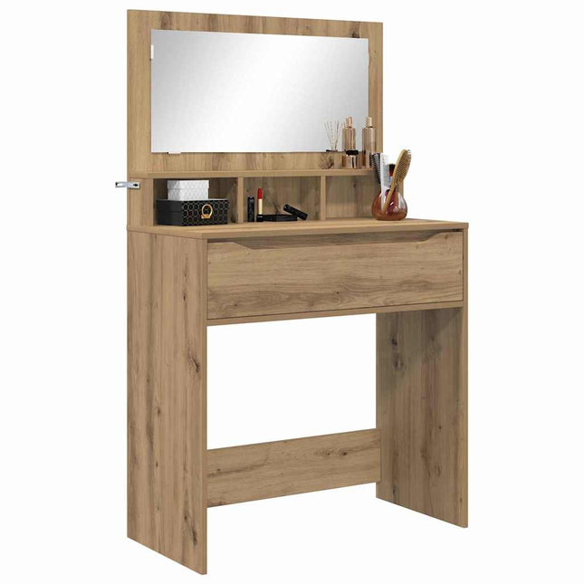 Soveværelsessminkeborde Artisan Egetræ 80 x 39,6 x 135 cm