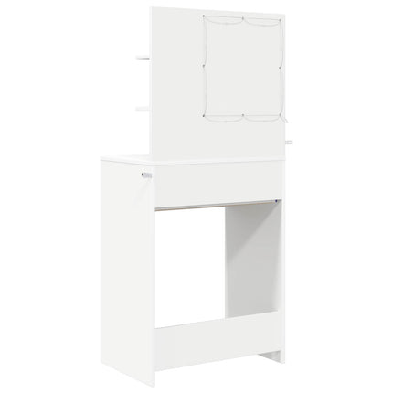 Soveværelsessminkeborde Hvid 80 x 39,6 x 135 cm Konstrueret træ
