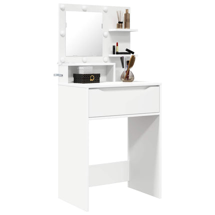 Soveværelsessminkeborde Hvid 80 x 39,6 x 135 cm Konstrueret træ