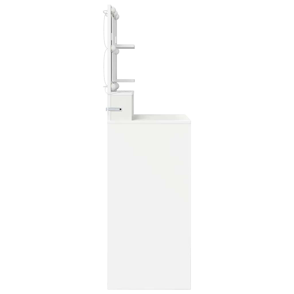 Soveværelsessminkeborde Hvid 80 x 39,6 x 135 cm Konstrueret træ