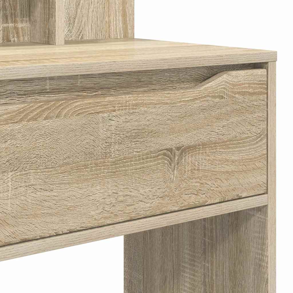 Soveværelsessminkeborde med skuffe Sonoma eg 80 x 39,6 x 135 cm
