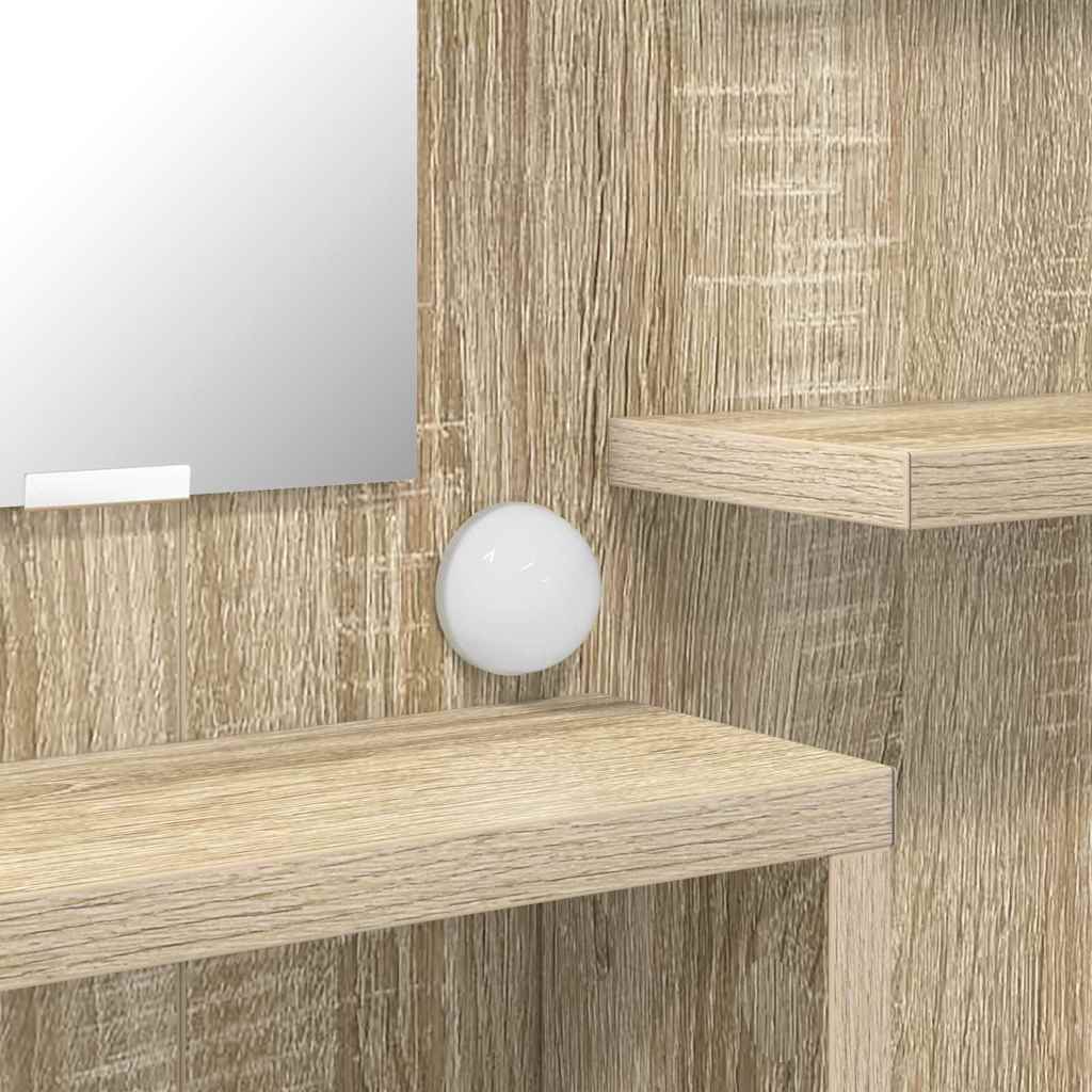 Soveværelsessminkeborde med skuffe Sonoma eg 80 x 39,6 x 135 cm