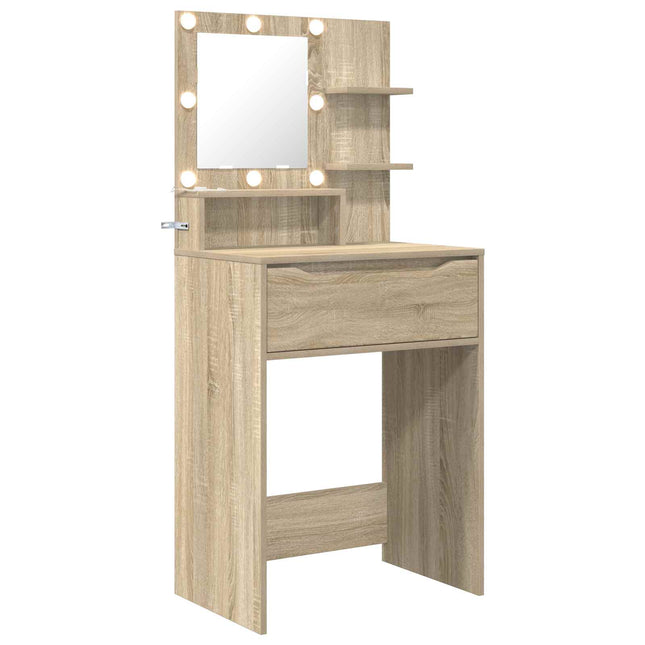 Soveværelsessminkeborde Sonoma eg 80 x 39,6 x 135 cm