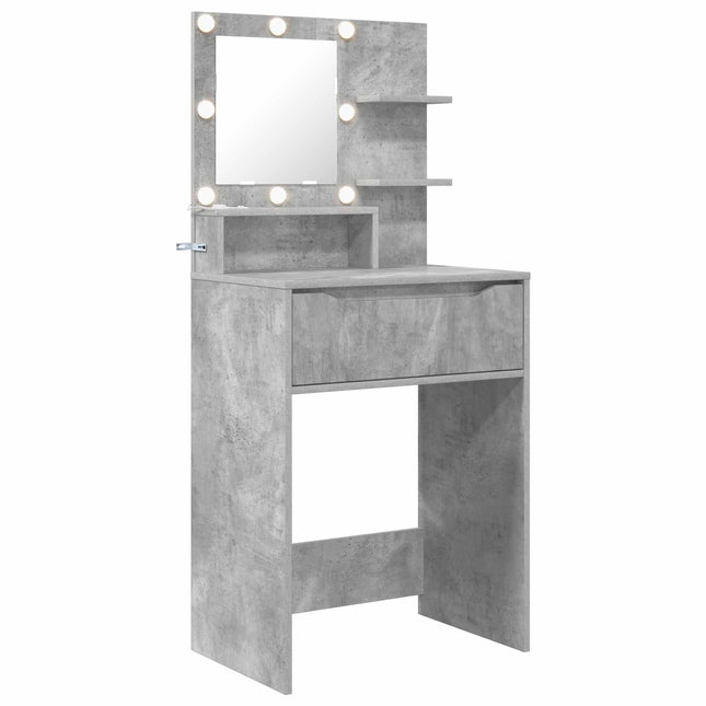 Soveværelsessminkeborde Beton Grå 80 x 39,6 x 135 cm