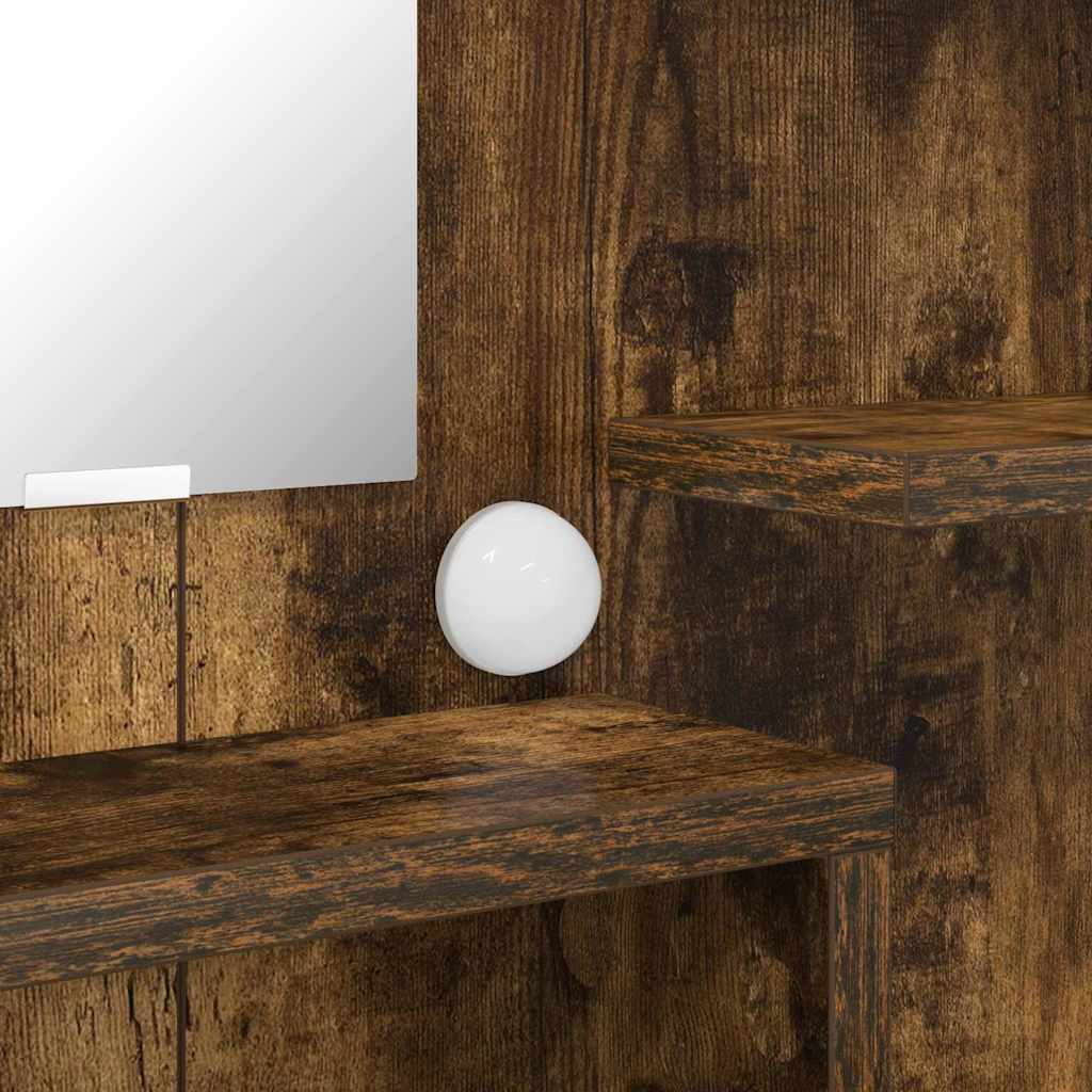 Soveværelsessminkeborde med skuffe Røget eg 80 x 39,6 x 135 cm