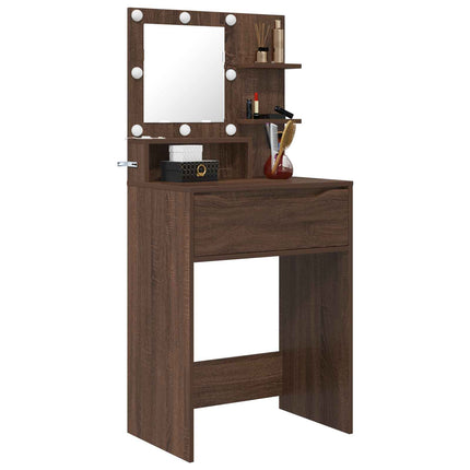 Soveværelsessminkeborde Brun eg 80 x 39,6 x 135 cm