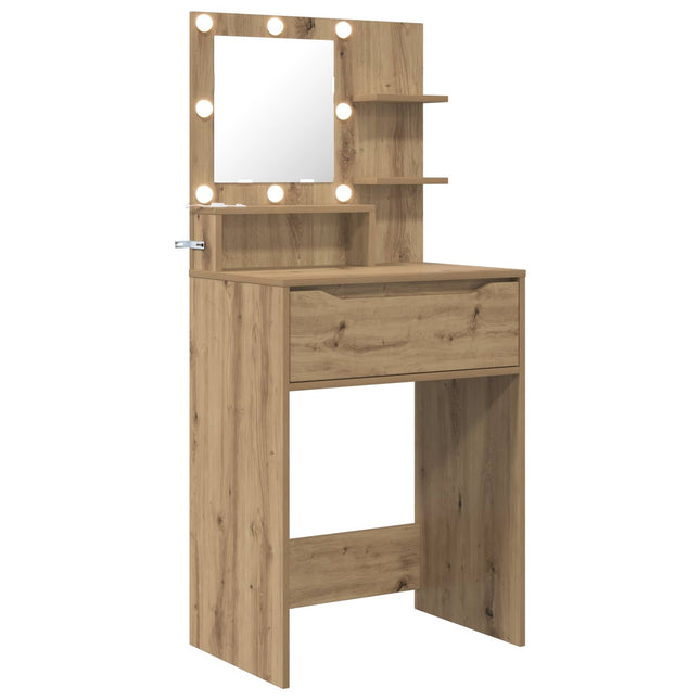 Soveværelsessminkeborde Artisan Egetræ 80 x 39,6 x 135 cm