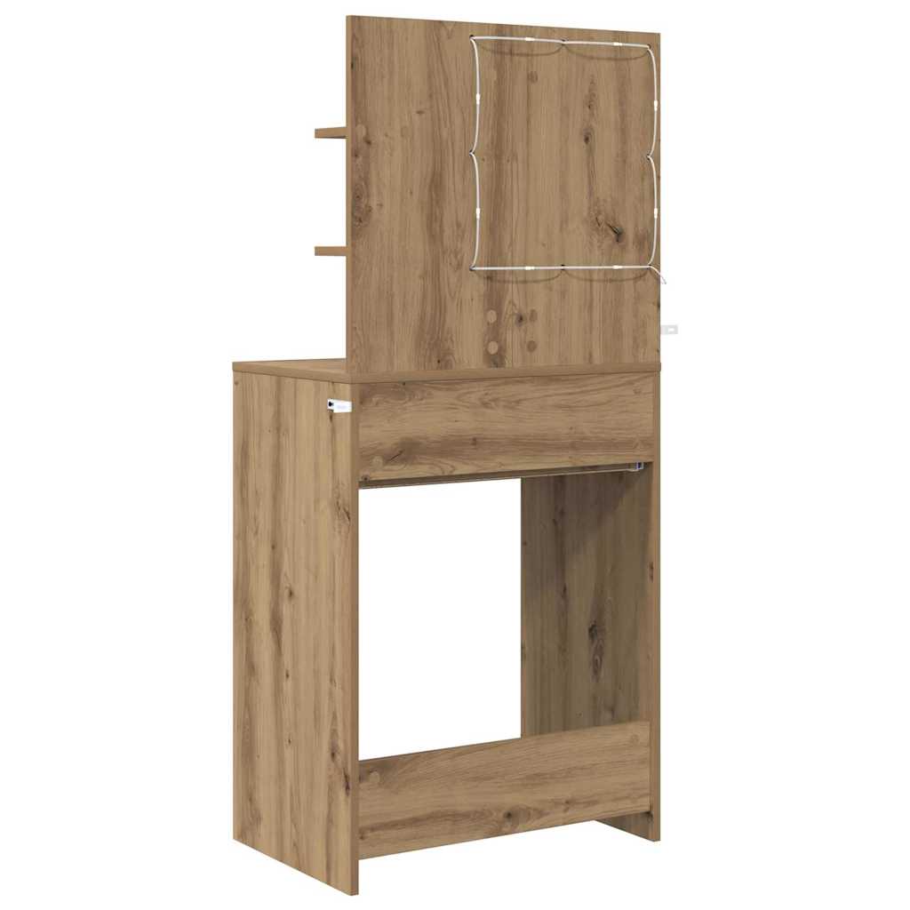 Soveværelsessminkeborde Artisan Egetræ 80 x 39,6 x 135 cm