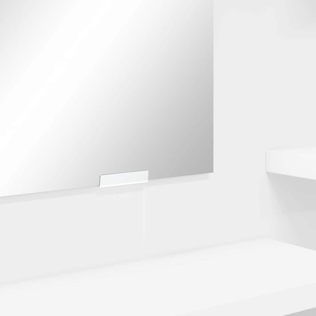 Soveværelsessminkeborde Hvid 80 x 39,6 x 135 cm Konstrueret træ