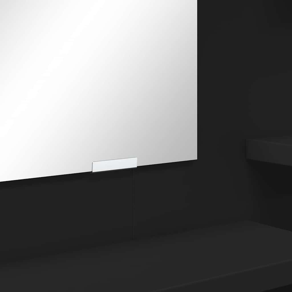 Soveværelsessminkeborde Sort 80 x 39,6 x 135 cm Konstrueret træ