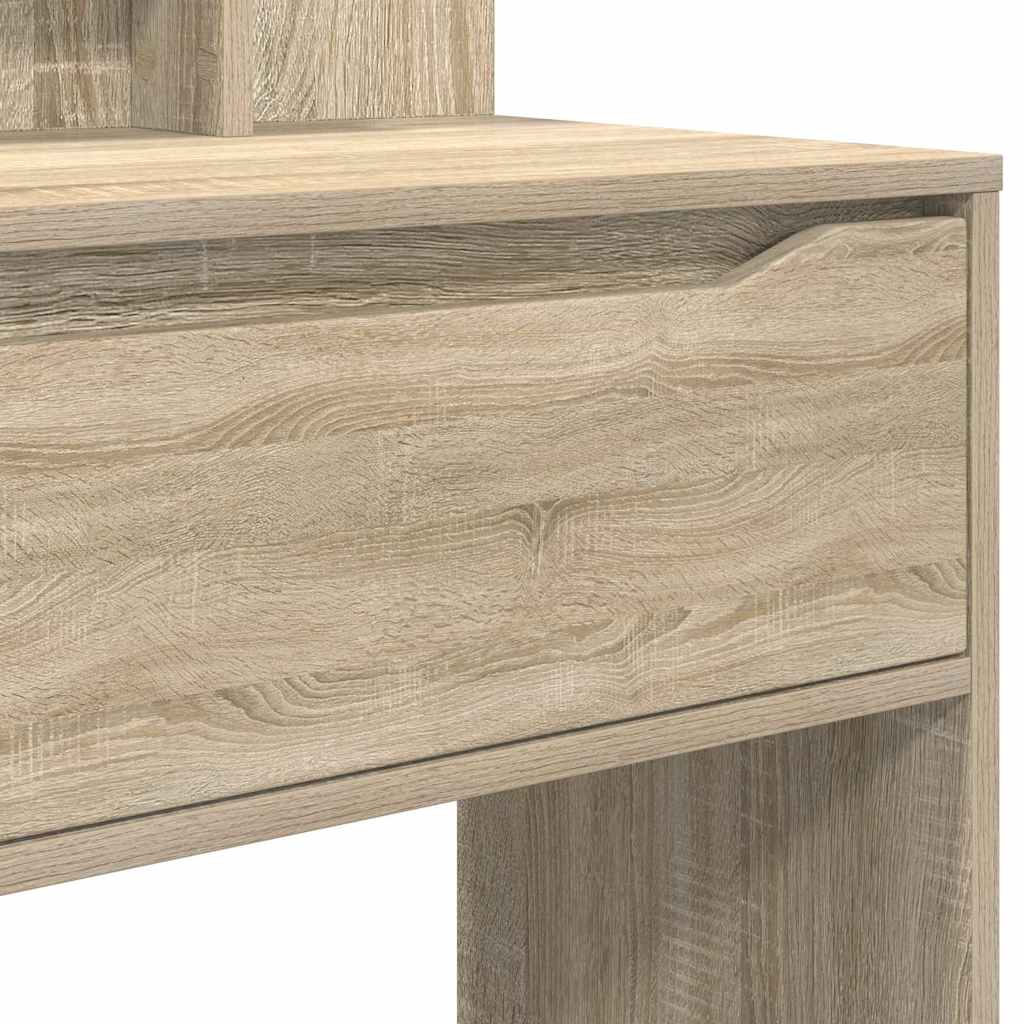 Soveværelsessminkeborde med skuffe Sonoma eg 80 x 39,6 x 135 cm