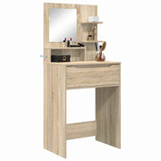 Soveværelsessminkeborde med skuffe Sonoma eg 80 x 39,6 x 135 cm