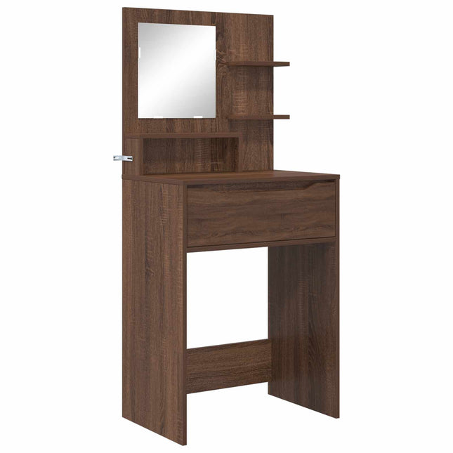 Soveværelsessminkeborde Brun eg 80 x 39,6 x 135 cm