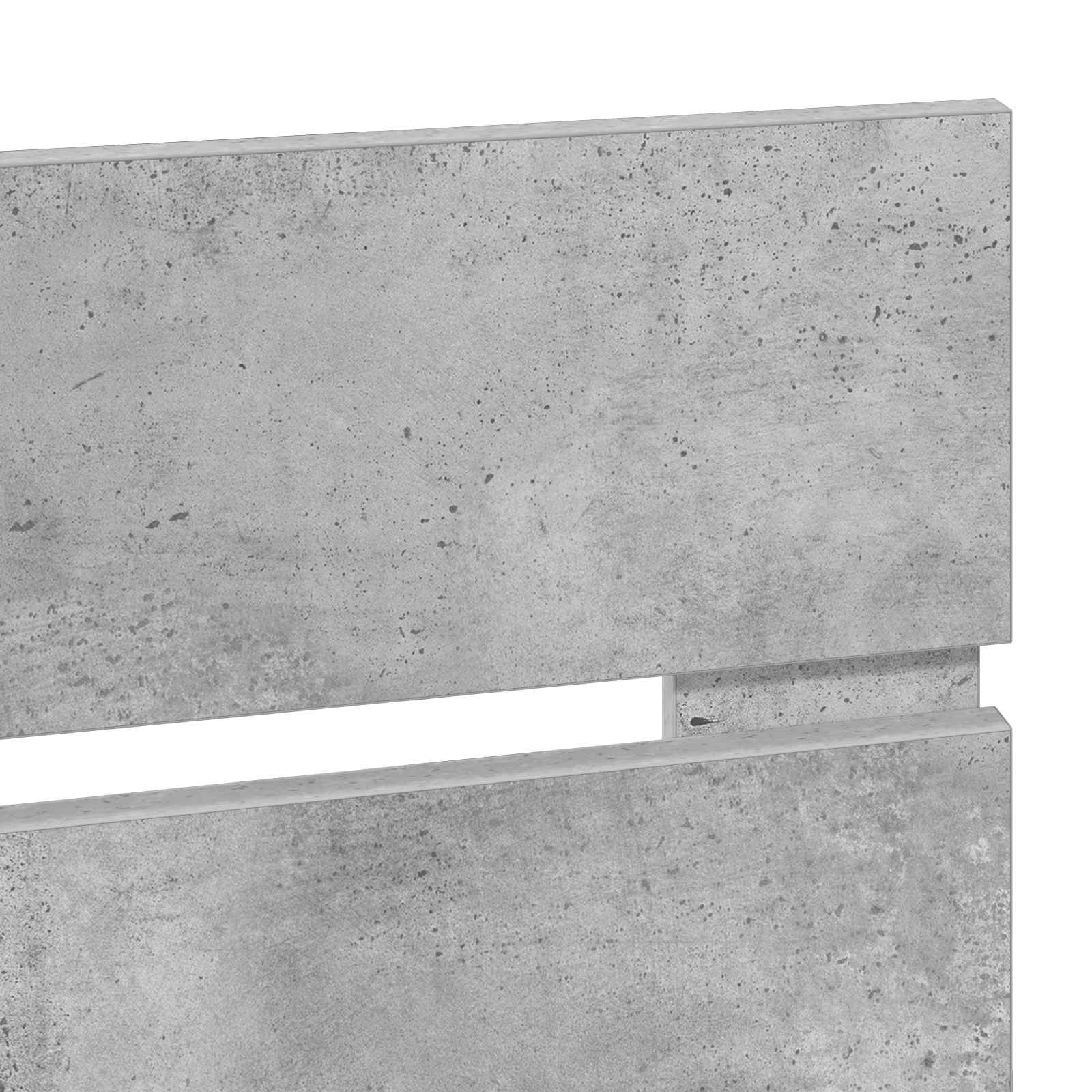 Hovedgærde Beton Grå 180 cm Konstrueret træ