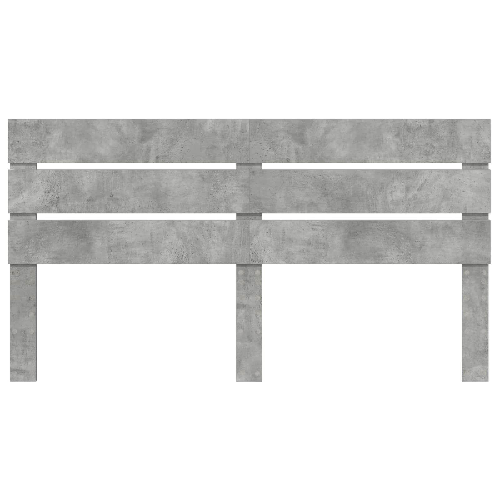 Hovedgærde Beton Grå 180 cm Konstrueret træ