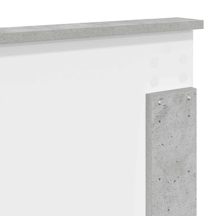 Hovedgærde BetonGrå 100 cm Konstrueret træ