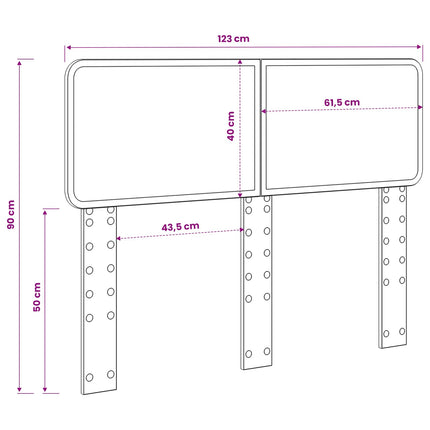 Hovedgærde Brun eg Konstrueret træ