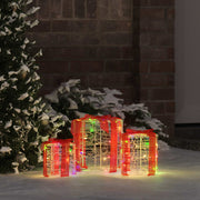 Gaveæske dekoration 3 pcs farverig 20 x 20 x 21 cm Akryl