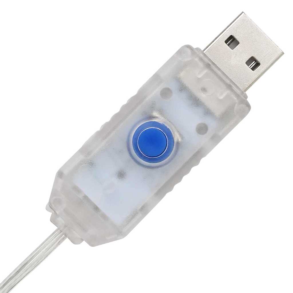 Gaveæske med 60 LED'er 3 pcs Blå 20 x 20 x 20 cm Akryl