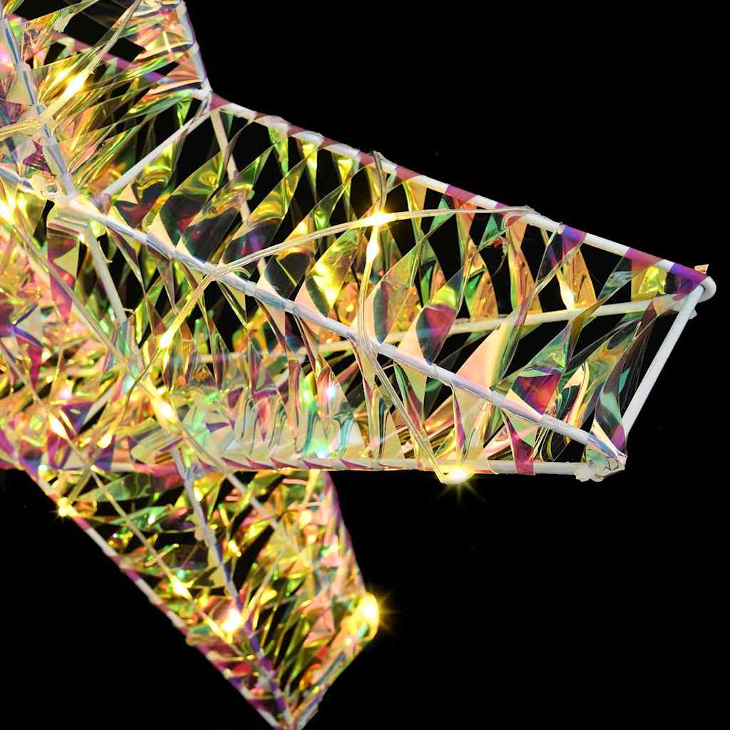 3D Stjerne med 50 LED'er Varm hvid 55 x 52,5 x 9 cm PET