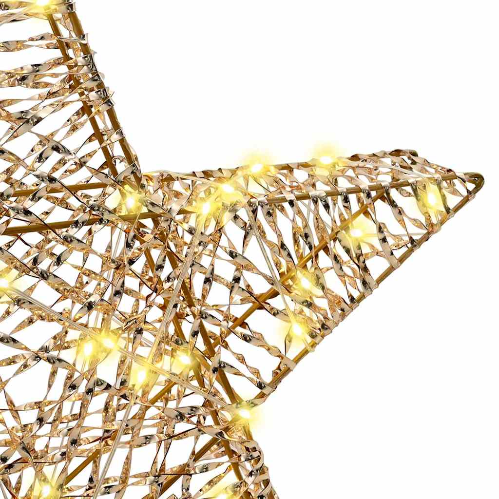 3D Stjerne med 50 LED'er Varm hvid 55 x 52,5 x 9 cm PET