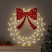 Krans med 60 LED'er Varm hvid 76 x 76 x 8,5 cm Akryl
