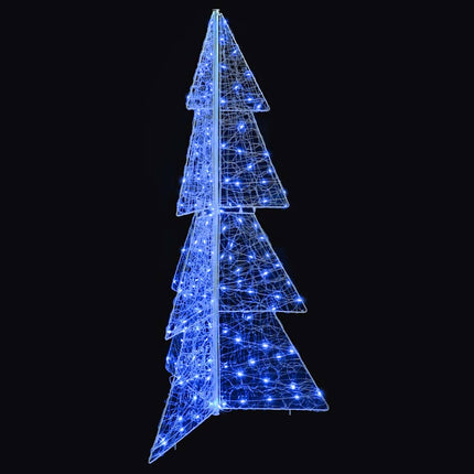 Juletræ 160 LED'er Blå 150 cm Akryl