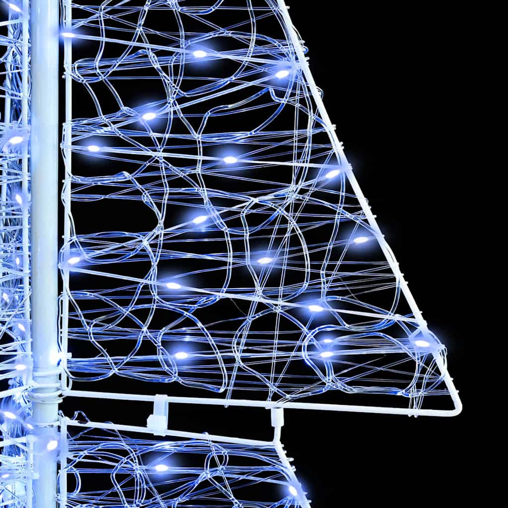 Juletræ med 240 LED'er Kold Hvid 180 cm Akryl