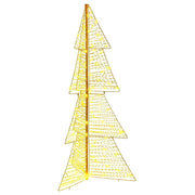 Juletræ med 160 LED'er Varm hvid 150 cm PET