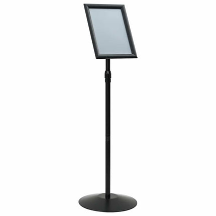 Pedestal Plakatstand Sølv a4 PVC og Stål