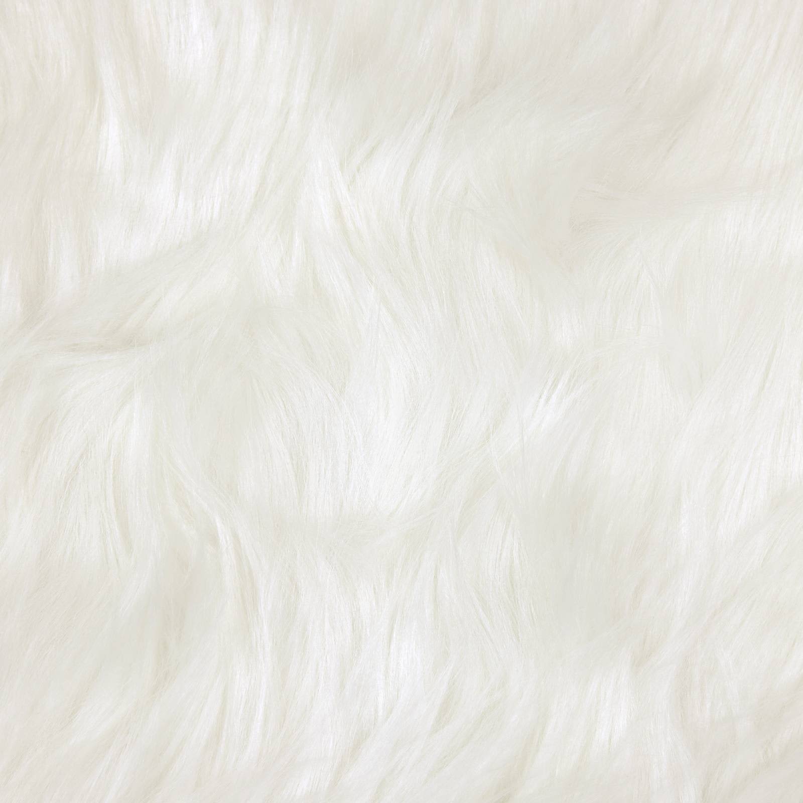 Kunstpels Fårskind Tæppe Tafalla Hvid 60 x 90 cm Polyester