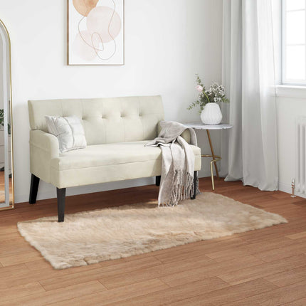 Fuskobbel lammeskindstæppe TAFALLA Beige 60 x 110 cm Polyester