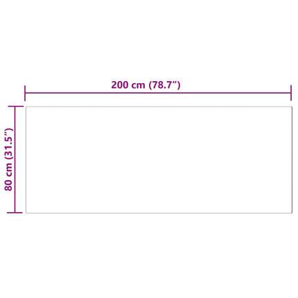 Fuskobbel lammeskindstæppe TAFALLA Grå 80 x 200 cm Polyester