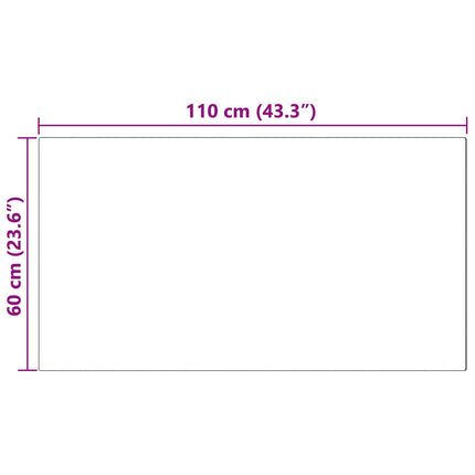 Fuskobbel lammeskindstæppe TAFALLA Sort 60 x 110 cm Polyester