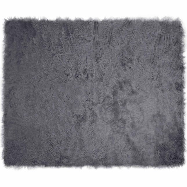 Fuskobbel lammeskindstæppe TAFALLA Antracit 200 x 280 cm
