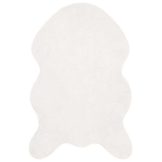 Skridsikker tæppe af kunstig kaninpels OLITE Hvid 50 x 80 cm