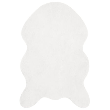 Skridsikker tæppe af kunstig kaninpels OLITE Hvid 60 x 90 cm