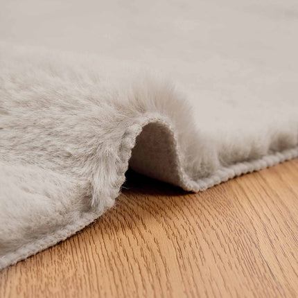 Skridsikker tæppe af kunstig kaninpels OLITE Beige 100 x 200 cm