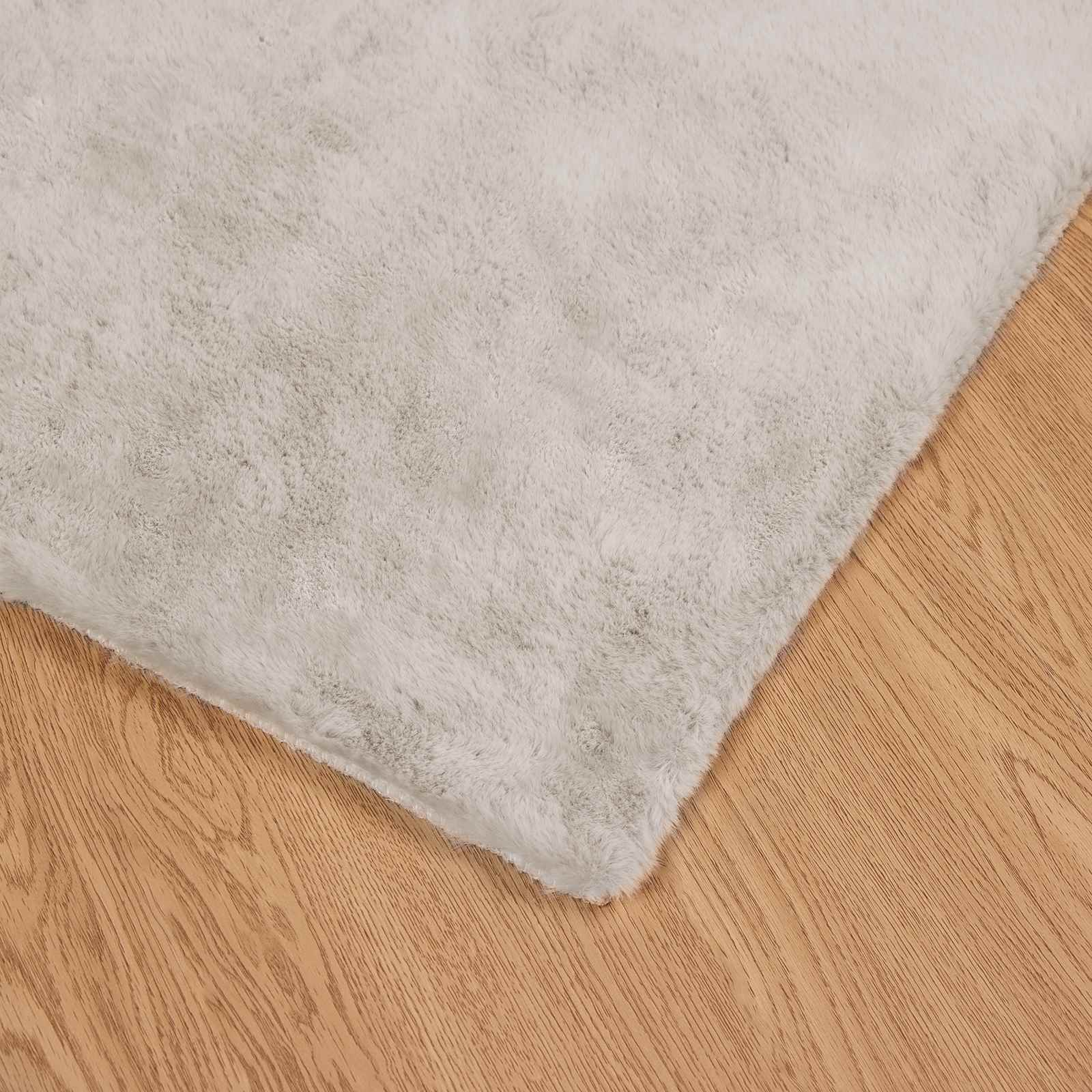 Skridsikker tæppe af kunstig kaninpels OLITE Beige 140 x 200 cm
